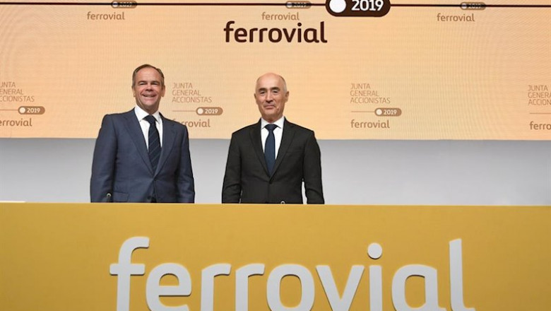 El presidente de Ferrovial, Rafael del Pino, y su consejero delegado, Íñigo Meirás. | FERROVIAL - Archivo ep el presidente de ferrovial rafael del pino y su consejero delegado inigo meiras en la junta de