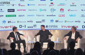 ep el presidente de telefonica jose maria alvarez pallete i y el filosofo bernard henri levy