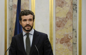 ep el presidente del partido popular pablo casado en rueda de prensa despues de la sesion plenaria