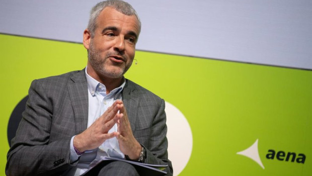 ep el presidente y consejero delegado de aena maurici lucena durante un encuentro literario en la