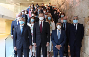 ep felipe vi acude a la reunion del patronato de la fundacion seres que nombra nuevo presidente a