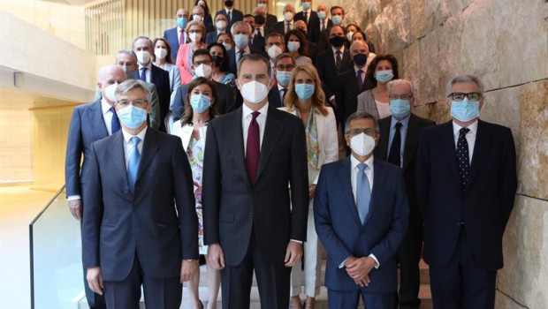 ep felipe vi acude a la reunion del patronato de la fundacion seres que nombra nuevo presidente a