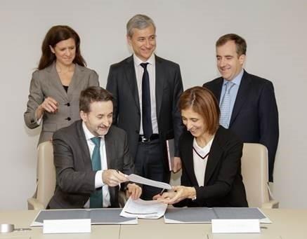 Firma de la alianza entre Repsol y Microsoft | MICROSOFT / REPSOL ep firmala alianzarepsolmicrosoft