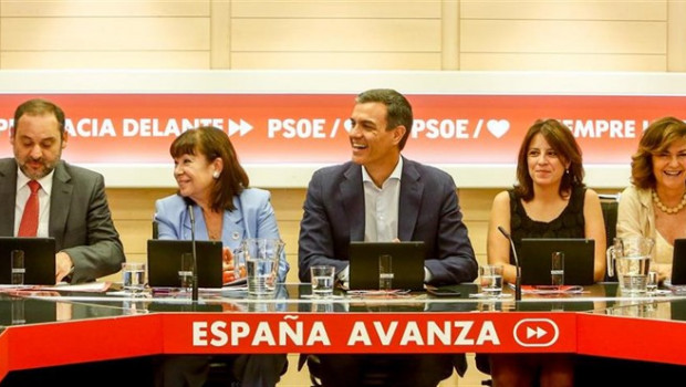 ep i-d ministrofomentofunciones jose luis abalos la presidentapsoe cristina narbona secretario generalpsoepresidentegobiernofunciones pedro sanchez la vicesecretaria generalpsoe adriana lastrala vicepresid
