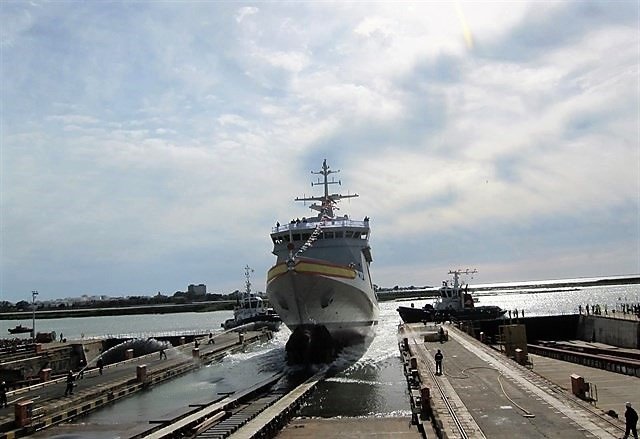 ep imagen de archivo de la botadura del bam audaz en navantia