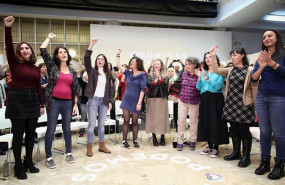 ep la hasta ahora dirigente de podemos en la comunidad de madrid dina bousselham junto a otras