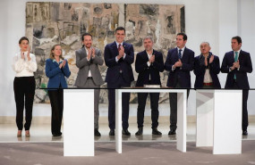 ep la ministra de trabajo yolanda diaz la vicepresidenta tercera nadia calvino el vicepresidente