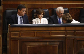 ep la ministradefensafunciones dolores delgado 1d hablapresidentegobierno pedro sanchez 1i durantesegunda sesiondebateinvestiduracandidato socialistala presidenciagobierno