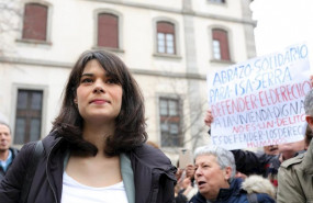 ep la portavoz de unidas podemos en la asamblea de madrid isa serra recibe el apoyo de diferentes