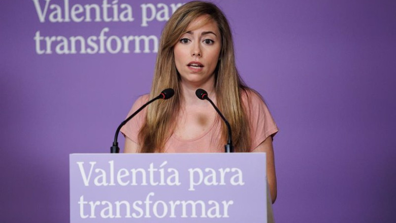ep la secretaria de accion institucional de podemos maria teresa perez este lunes en rueda de prensa ep la secretaria de accion institucional de podemos maria teresa perez este lunes en rueda de prensa