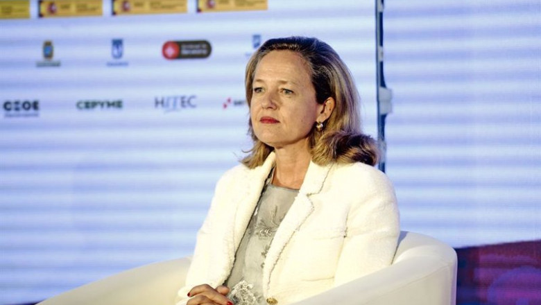 ep la vicepresidenta tercera de asuntos economicos y transformacion digital nadia calvino durante la