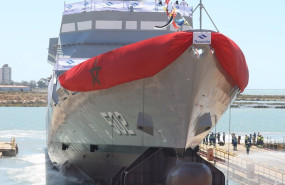 ep patrullero de altura para la marina real de marruecos botado este martes en los astilleros de