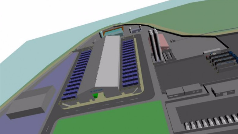 Proyecto de la central de hidrógeno verde que pormueven Reganosa y EDP en As Pontes (A Coruña). | REGANOSA Y EDP ep proyecto de la central de hidrogeno verde que pormueven reganosa y edp en as pontes a coruna