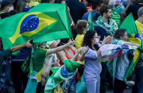 ep simpatizantes del presidente brasileno jair bolsonaro se manifiestan durante la pandemia de