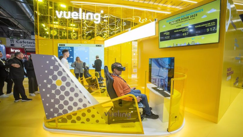 ep stand de vueling en fitur 2023 ep stand de vueling en fitur 2023
