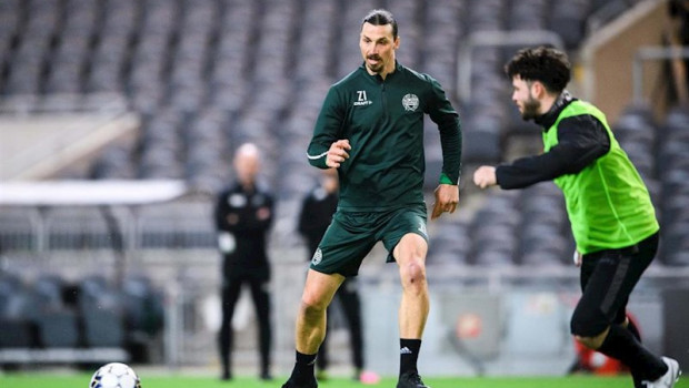 ep zlatan ibrahimovic se entrena con el hammarby football