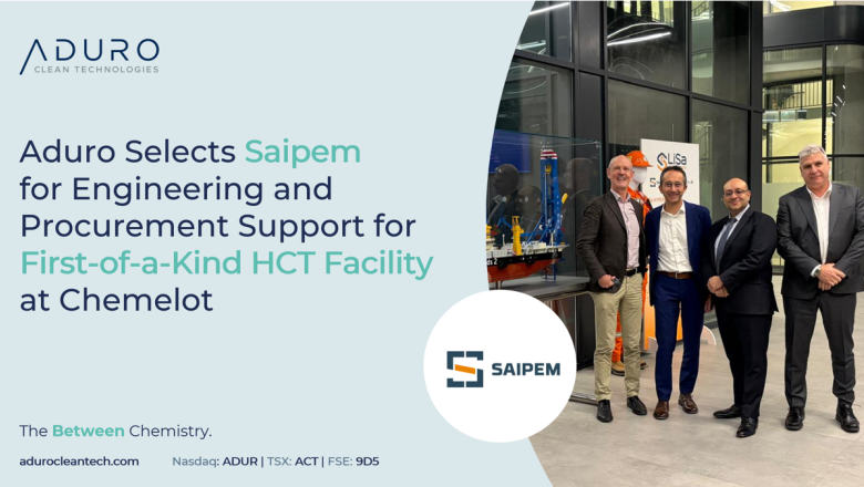 aduro selects saipem pr