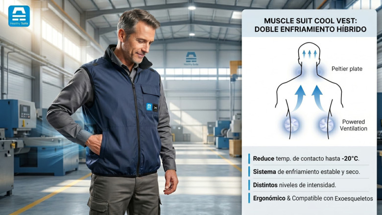 chaleco refrigerante trabajo cool vest 