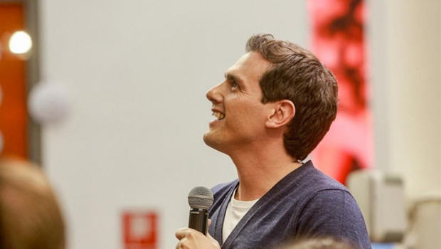 ep albert rivera cs durante el acto espana en marcha en la sede nacional de la formacion naranja en
