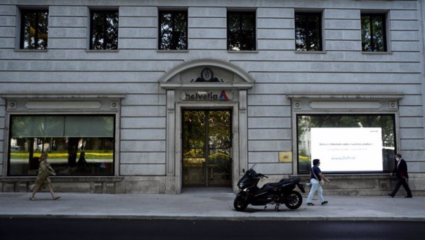ep archivo   fachada de la sede del grupo de seguros suizo helvetia en madrid espana a 25 de junio