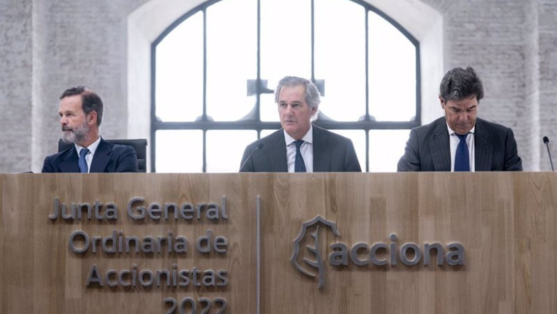 ep archivo junta general ordinaria de accionistas de acciona de 2022 ep archivo junta general ordinaria de accionistas de acciona de 2022