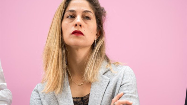 ep archivo   la secretaria de organizacion de sumar lara hernandez durante una rueda de prensa en el