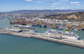 ep archivo   vista de las terminales de cruceros en el puerto de barcelona