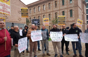 ep concentracion taxista frente a la conselleria de transportes de valencia para exigir mas