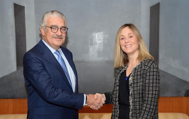 El consejero delegado de Endesa, José Bogas, y la vicepresidenta del BEi, Emma N | ENDESA ep consejero delegadoendesa jose bogas yvicepresidentabei emma n