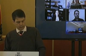 ep el alcalde de igualada marc castells en rueda de prensa telematica