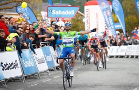 ep el ciclista julian alaphilippe deceuninck-quick step ganador de la segunda etapa de la vuelta al