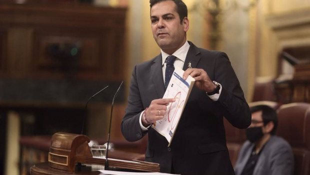 ep el diputado del pp en el congreso juan diego requena interviene en una sesion plenaria en el