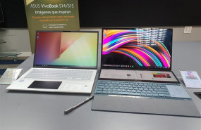 ep el ordenador asus zenbook pro duo derecha junto con el vivobook s15 izquierda