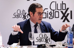 ep el presidente de la ceoe antonio garamendi participa en un almuerzo coloquio del club siglo xxi