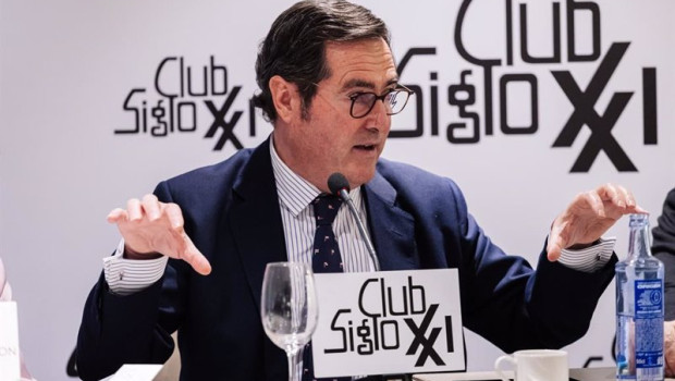 ep el presidente de la ceoe antonio garamendi participa en un almuerzo coloquio del club siglo xxi