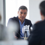 ep el presidente del gobierno en funciones pedro sanchez durante la reunion con representantes del ep el presidente del gobierno en funciones pedro sanchez durante la reunion con representantes del