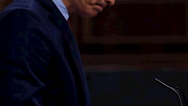 El presidente del Gobierno, Pedro Sánchez, durante el pleno del Congreso este miércoles donde se autorizará otra prórroga del estado de alarma solicitada por el Gobierno. En Madrid, (España), a 6 de mayo de 2020. | Pool ep el presidente del gobierno pedro sanchez durante el pleno del congreso este miercoles donde se 20200506164005