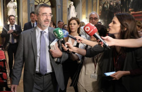 ep el presidente del senado manuel cruz ofrece declaraciones a los medios de comunicacion en la