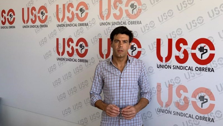 El secretario general de USO, Joaquín Pérez. | USO - Archivo ep el secretario general de uso joaquin perez 20200909123402