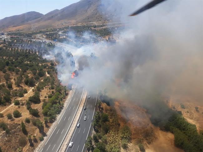 Incendio en torremolinos málaga infoca forestal autovía cortada A7 | PLAN INFOCA ep incendiotorremolinos malaga infoca forestal autovia cortada a7