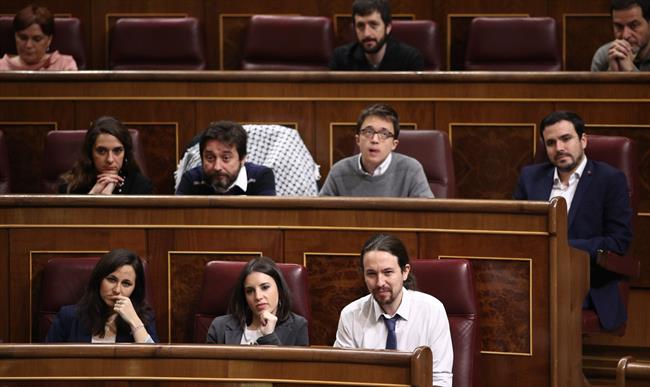 Ione Belarra, Irene Montero, Pablo Iglesias y otros diputados de Unidos Podemos | EUROPA PRESS ep ione belarra irene montero pablo iglesiasotros diputadosunidos podemos 20170510205303