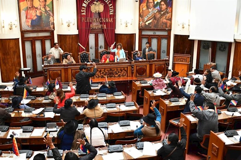 ep la camara de diputados de bolivia aprueba la ley de garantias politicas