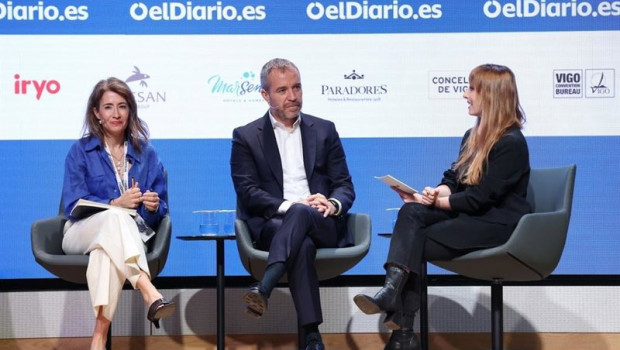 ep la presidenta de paradores raquel sanchez y el director general de turespana miguel sanz durante