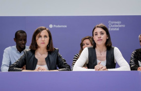 ep la secretaria general de podemos ione belarra i y la secretaria politica de podemos y candidata