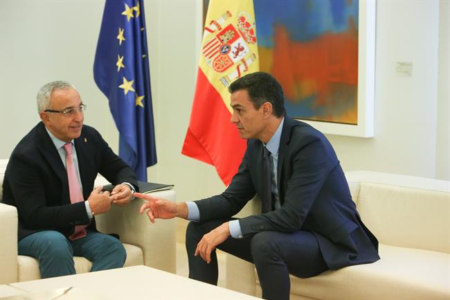 Pedro Sánchez se reúne con el presidente del COE Alejandro Blanco | Ricardo Rubio - Europa Press ep pedro sanchezreunepresidentecoe alejandro blanco