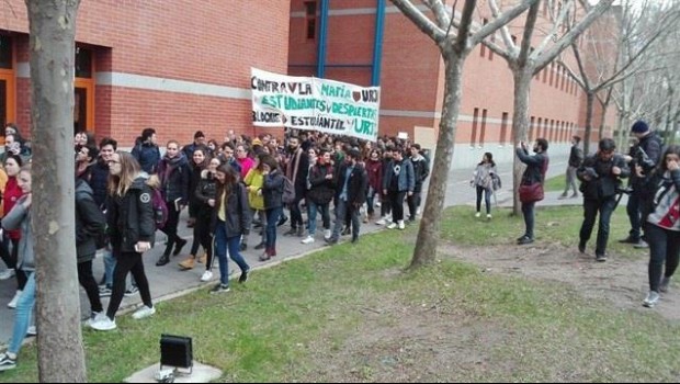 ep protestaestudiantesla sedela urjcvicalcaro