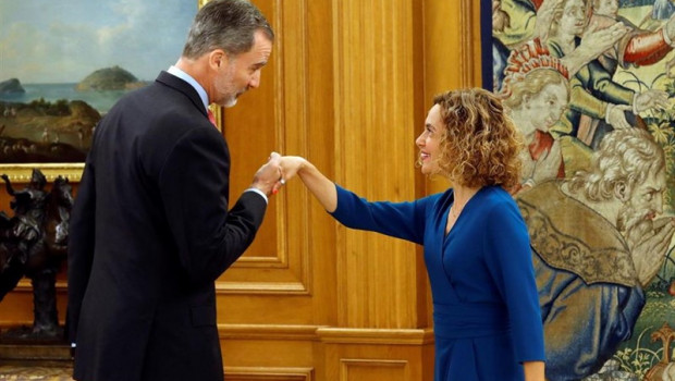 ep rey felipe vi recibeaudienciala presidentacongresolos diputados meritxell batet