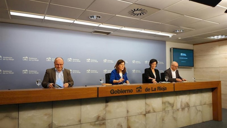 Rueda de prensa en el Gobierno de La Rioja para informar de la situación epidémica en Haro por el coronavirus | EUROPA PRESS ep rueda de prensa en el gobierno de la rioja para informar de la situacion epidemica en haro por el