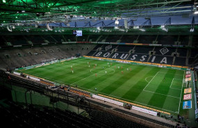 ep un partido de la bundesliga alemana a puerta vacia