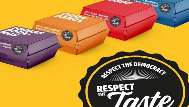 CARL'S JR. - Archivo ep una cadenarestauracion lanza hamburguesas politicas con motivola investidura